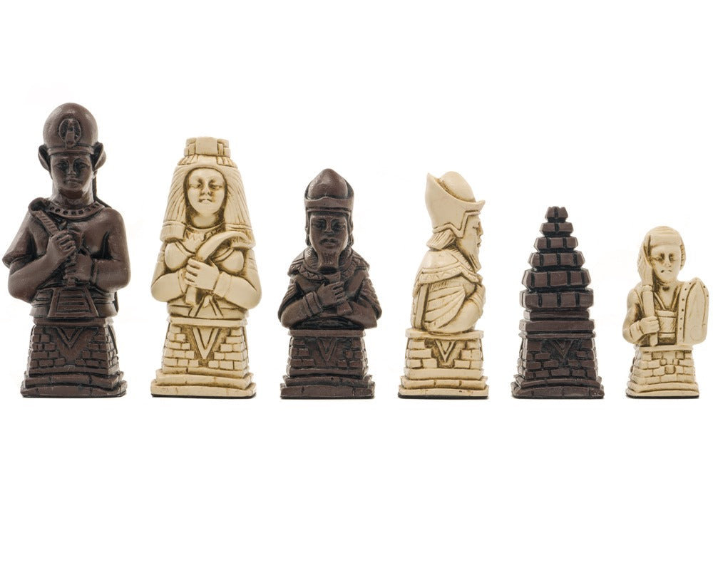 Berkeley Chess Egyptische roestbruine schaakstukken