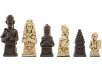 Berkeley Chess Egyptische roestbruine schaakstukken