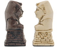 Berkeley Chess Egyptische roestbruine schaakstukken