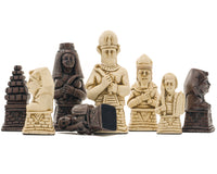Berkeley Chess Egyptische roestbruine schaakstukken