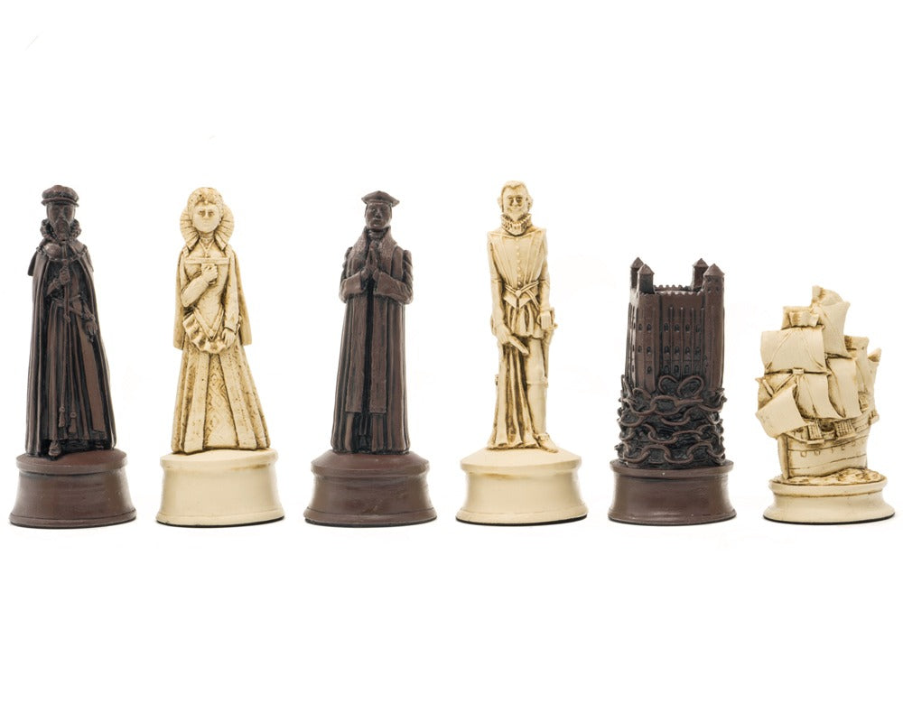 Berkeley Chess Elizabethan Russet Schaakstukken