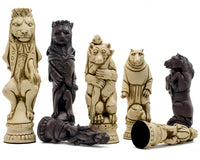Berkeley Chess Reynard the Fox Russet schaakstukken