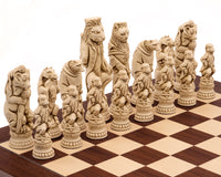 Berkeley Chess Reynard the Fox Russet schaakstukken