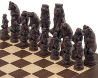 Berkeley Chess Reynard the Fox Russet schaakstukken