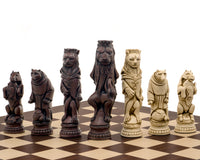 Berkeley Chess Reynard the Fox Russet schaakstukken