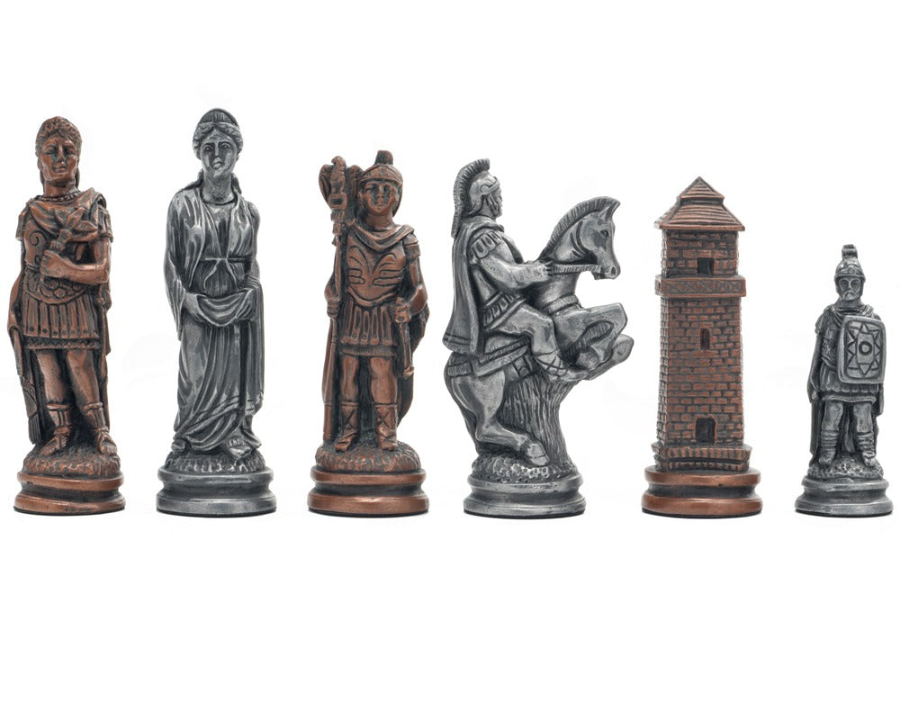 Berkeley Chess Romeinse Metallic-schaakstukken
