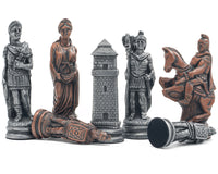 Berkeley Chess Romeinse Metallic-schaakstukken