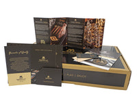 Luxe Backgammon-set van olijfhoutburl door Manopoulos, met houten Backgammon-bekers