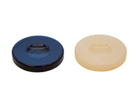 Deluxe Backgammon-stenen, blauw en ivoor, 36 mm