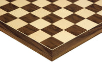 50 cm walnoot- en esdoornschaakbord