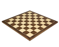 50 cm walnoot- en esdoornschaakbord