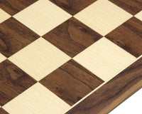 50 cm walnoot- en esdoornschaakbord