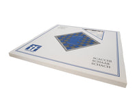 50 cm walnoot- en esdoornschaakbord