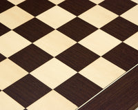 Deluxe Schaakbord van Wenge en Esdoorn — 60 cm