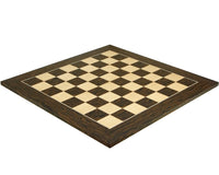 55 cm Tijger-ebbenhout en Esdoorn Deluxe Schaakbord