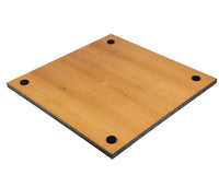 Luxe schaakbord van donkergrijs esdoorn- en iepenhout, 43 cm