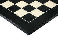 55 cm Hoogglans Zwart Anegre- en Esdoorn Deluxe Schaakbord