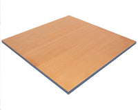 50 cm gelakt blauw esdoorn deluxe Schaakbord