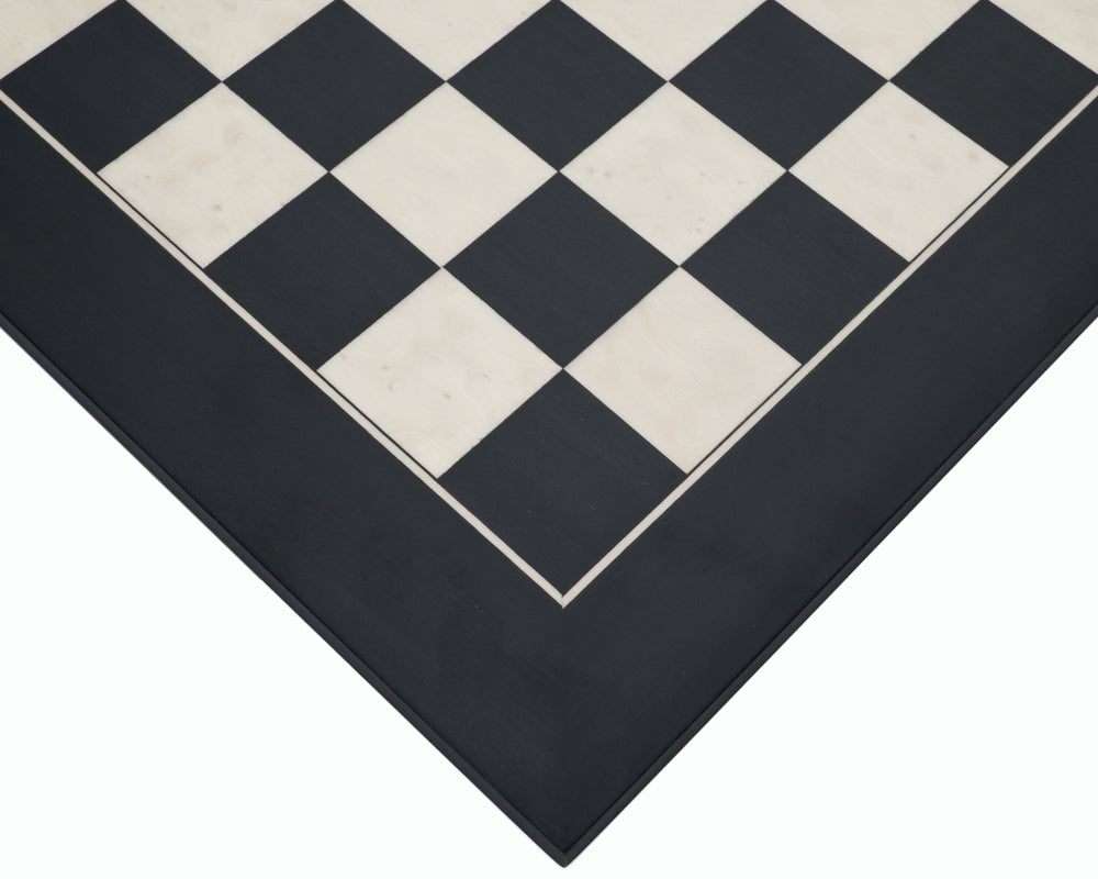 40 cm Deluxe zwart en esdoorn schaakbord