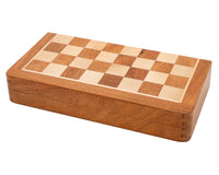 Luxe massief houten opvouwbare magnetische schaakset 30 cm
