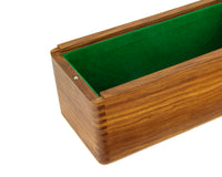 Opbergkist voor schaakstukken van Sheesham, 28 cm, met schuifdeksel
