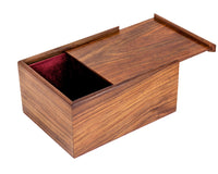 Houten opbergkist voor schaakstukken met schuifdeksel - groot