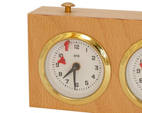 Houten Turnier-schaakklok - licht hout