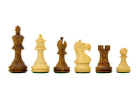 Fierce Knight Sheesham Staunton-schaakstukken – 7,6 cm, inclusief opbergkist voor schaakstukken van donker hout