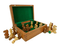 Fierce Knight Sheesham Staunton-schaakstukken – 7,6 cm, inclusief opbergkist voor schaakstukken van donker hout
