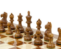 Fierce Knight Sheesham Staunton-schaakstukken – 7,6 cm, inclusief opbergkist voor schaakstukken van donker hout