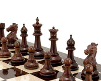Madrid-serie Palissander Luxe Schaakstukken - 10 cm