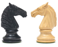 Bath Series Classic Staunton — ebbenhouten Staunton-schaakstukken, 10,8 cm