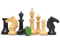Bath Series Classic Staunton — ebbenhouten Staunton-schaakstukken, 10,8 cm