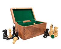 Competition Staunton-schaakstukken - 9,5 cm, inclusief Opbergkist voor schaakstukken