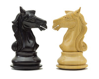 Columbus Series ebbenhouten schaakstukken - 10,2 cm