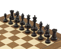 Columbus Series ebbenhouten schaakstukken - 10,2 cm