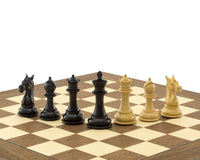 Columbus Series ebbenhouten schaakstukken - 10,2 cm