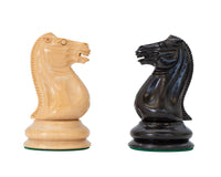 J J Cooke Edition Schaakstukken van ebbenhout en gepatineerd buxushout - 11,2 cm