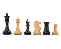 J J Cooke Edition Schaakstukken van ebbenhout en gepatineerd buxushout - 11,2 cm