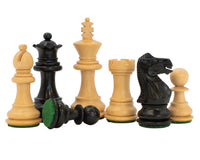 Kingsclere ebbenhouten Staunton-schaakstukken - 6,4 cm