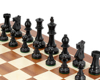 Conquest-serie: zwart en mahonie schaakset