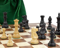 Conquest-serie: zwart en mahonie schaakset
