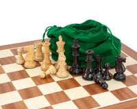Conquest-serie: zwart en mahonie schaakset