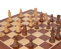 Schaakset Frans Paard — Sheesham en Mahonie