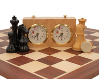 World Chess Championship Schaakset, Schaakklok & Houten Opbergkist voor schaakstukken