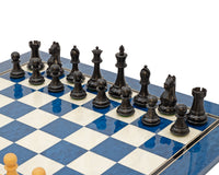 Oxford Series Zwart en Blauw Érable Schaakset