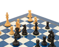 Oxford Series Zwart en Blauw Érable Schaakset