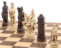 De Berkeley Chess Roman Schaakset (Russet en Walnut)