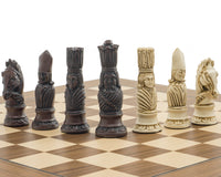 De Berkeley Chess Victoriaanse Russet- en Walnoot-Schaakset
