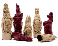 De Berkeley Chess Royal Beasts Black Cardinal grote schaakset